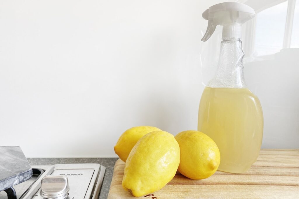 Homemade citrus peel & vinegar multi-purpose cleaner